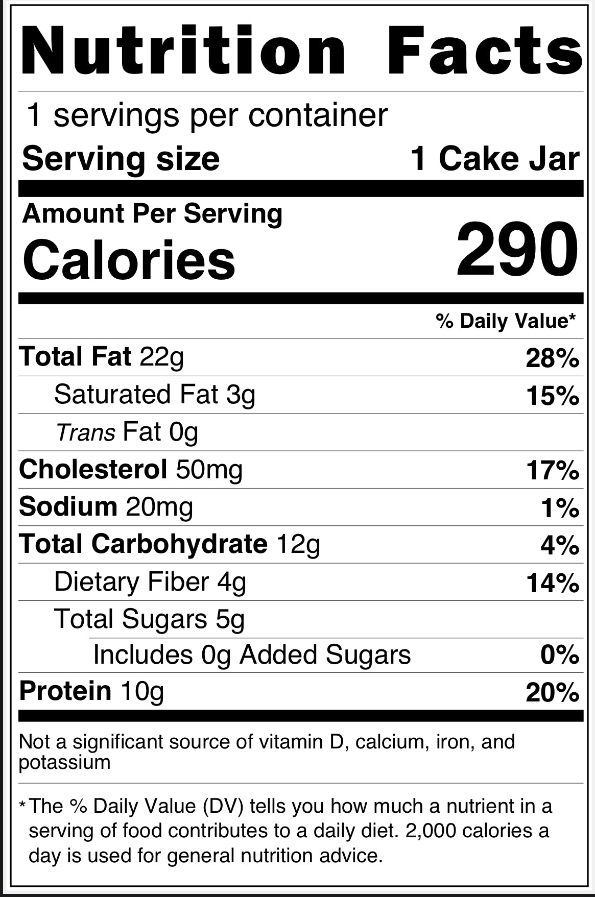 Caramel-Almond caramel Cake Jar