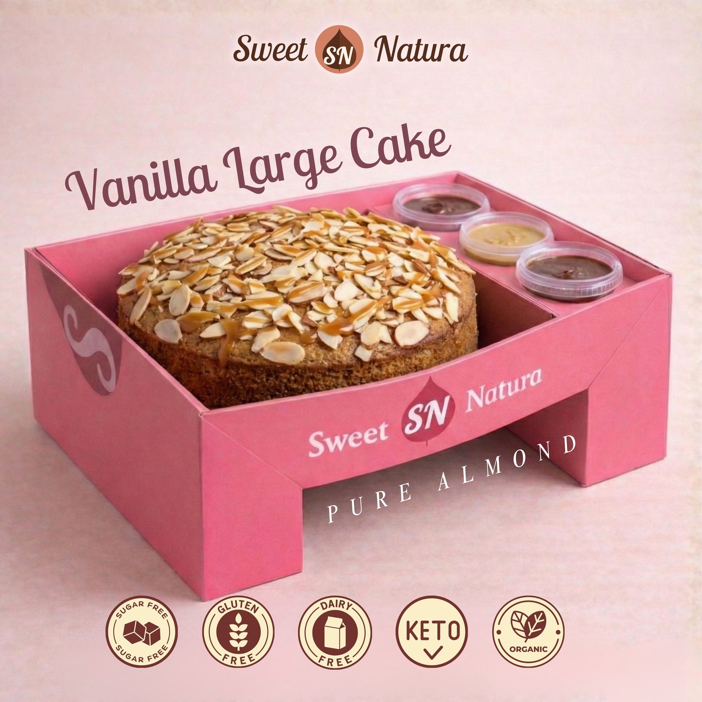 Large Vanilla Cake (For 18-20 people)-Only for pickup in Miami