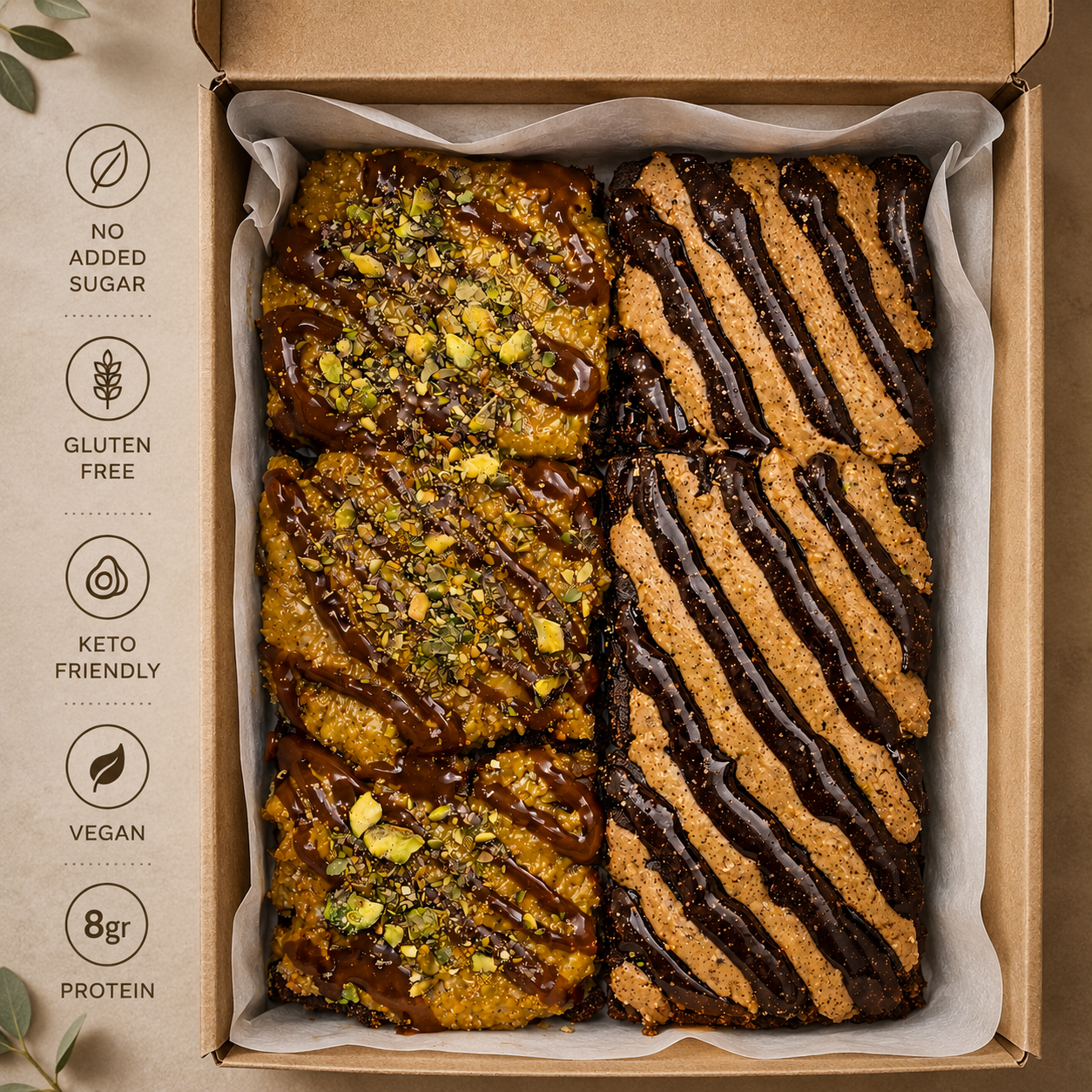Mixed Brownie box (6 Brownies)