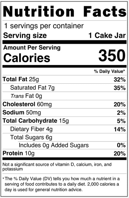 Coconut caramel Cake Jar