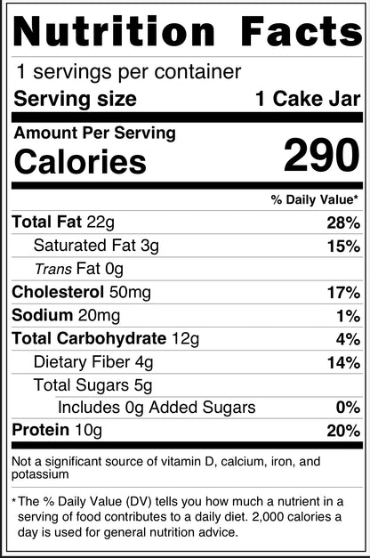 Caramel-Almond caramel Cake Jar