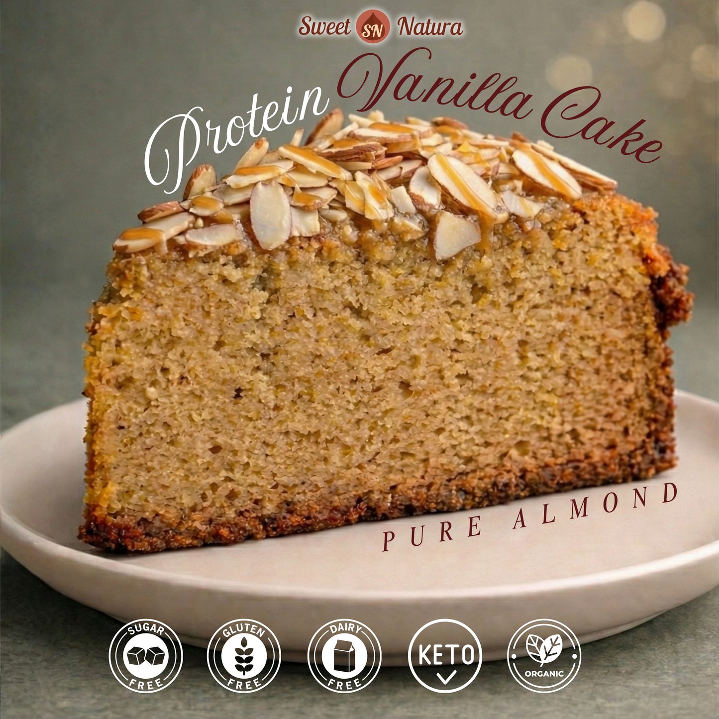 Protein Vanilla cake slice (only for pickup in Miami)