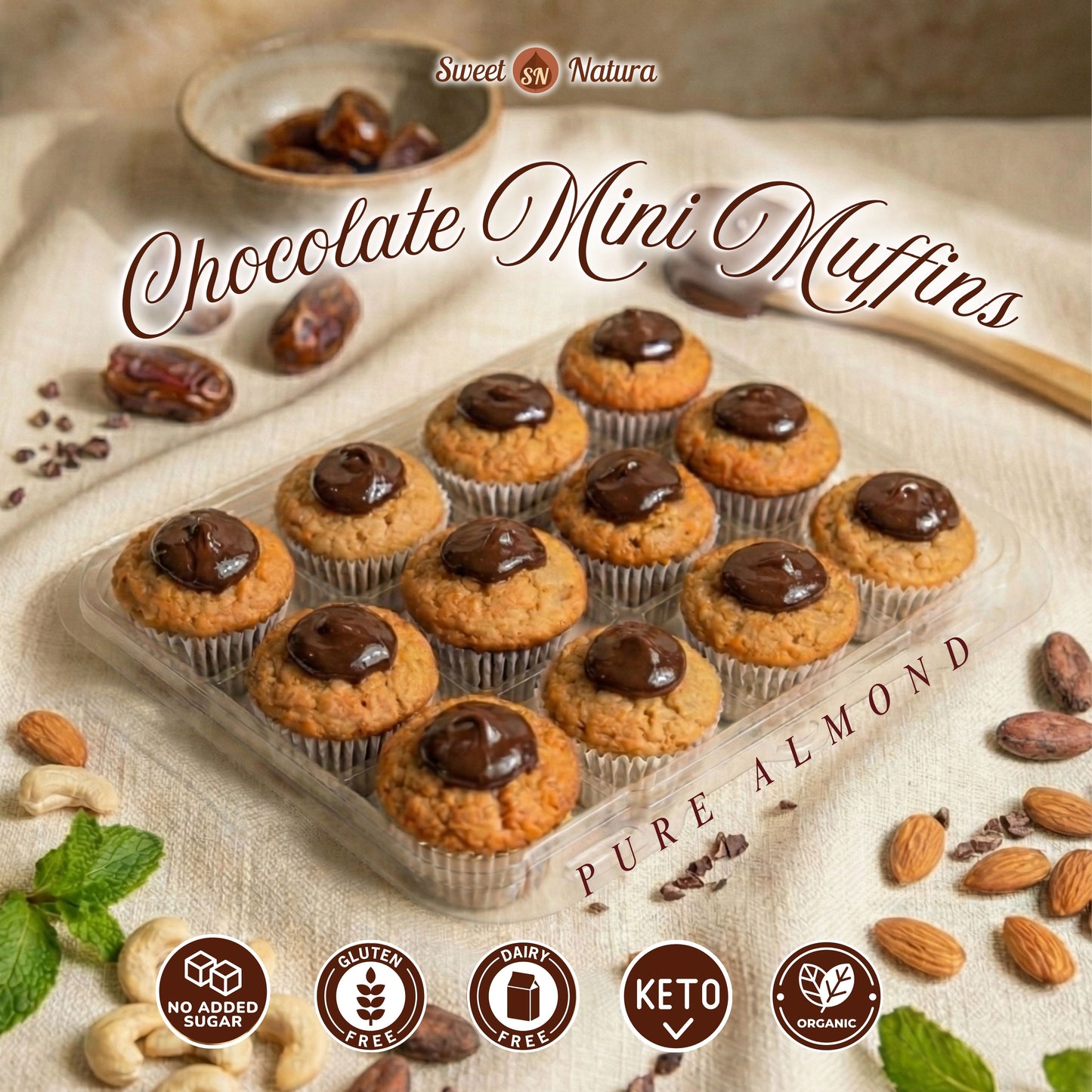 Dozen Chocolate Mini Muffins (only for pickup in Miami)