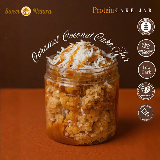 Coconut caramel Cake Jar