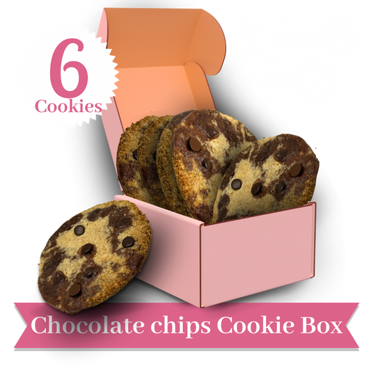 Keto-Vegan Chocolate Chips Cookie Box (6 Cookies)