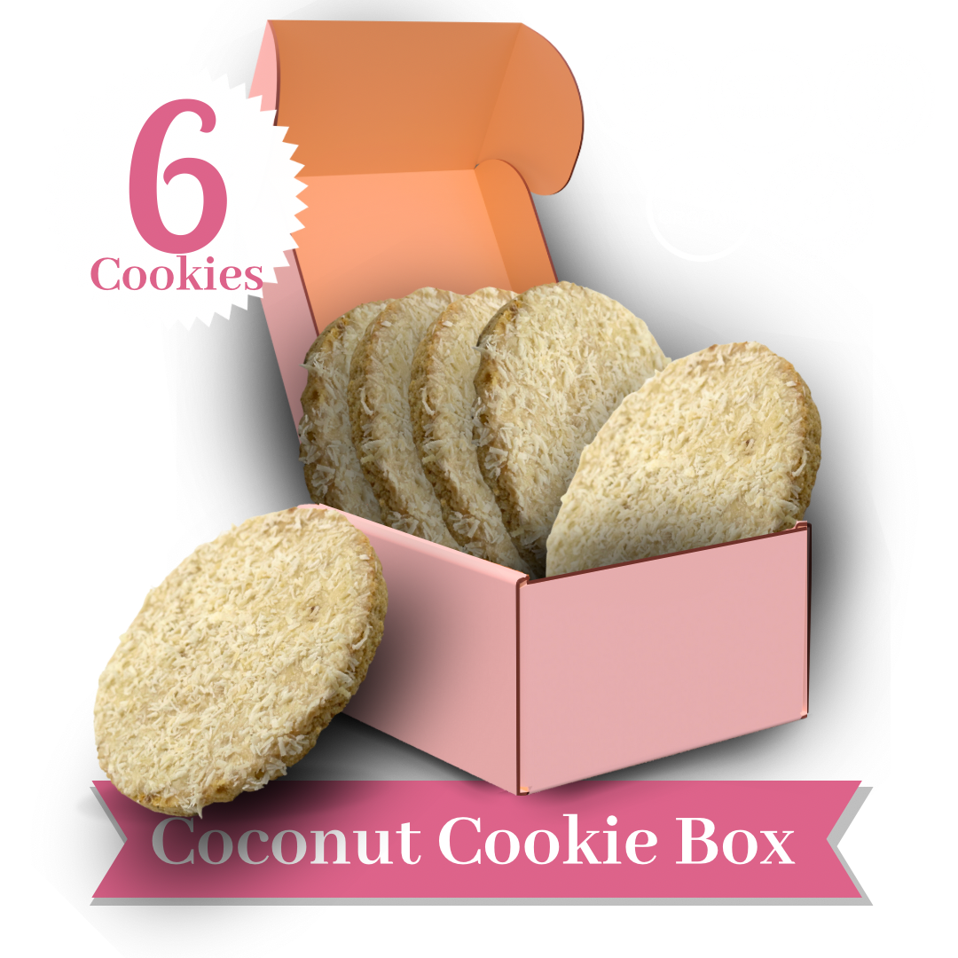 Keto-Vegan Coconut Cookie Box (6 Cookies)