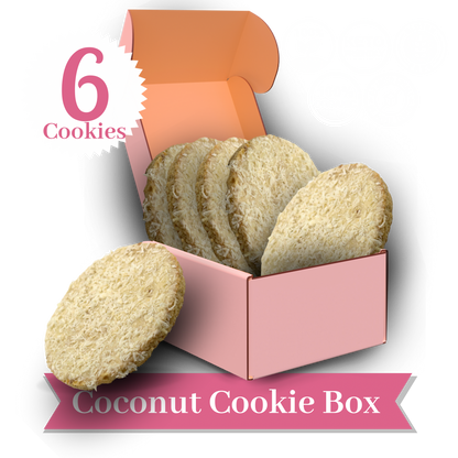 Keto-Vegan Coconut Cookie Box (6 Cookies)