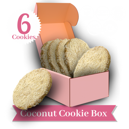 Keto-Vegan Coconut Cookie Box (6 Cookies)