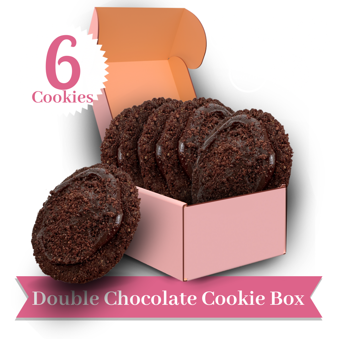 Keto-Vegan Double Chocolate Cookie Box (6 Cookies)