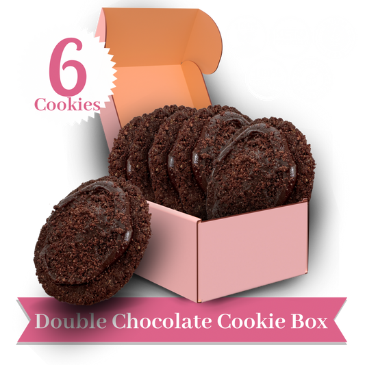 Keto-Vegan Double Chocolate Cookie Box (6 Cookies)