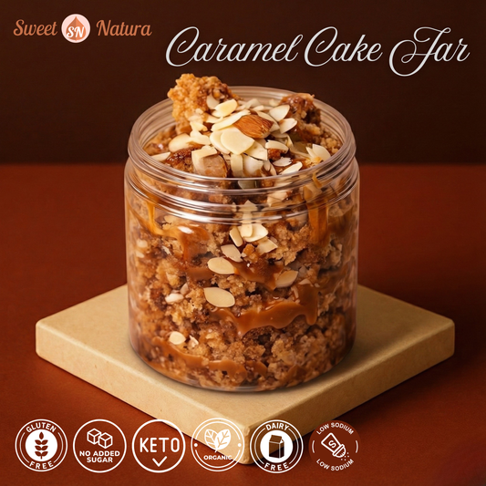 Caramel-Almond caramel Cake Jar