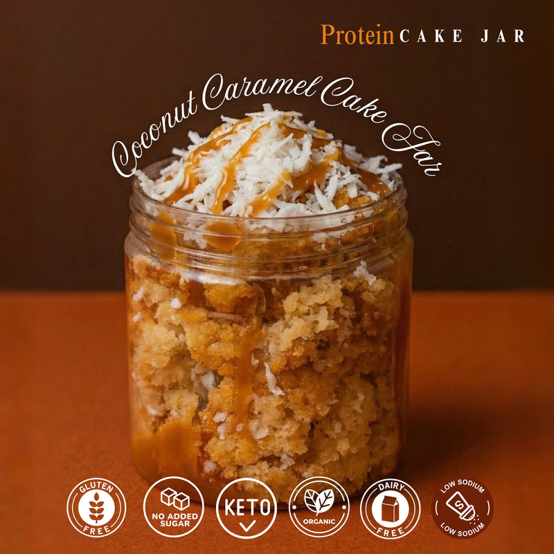 Coconut caramel Cake Jar